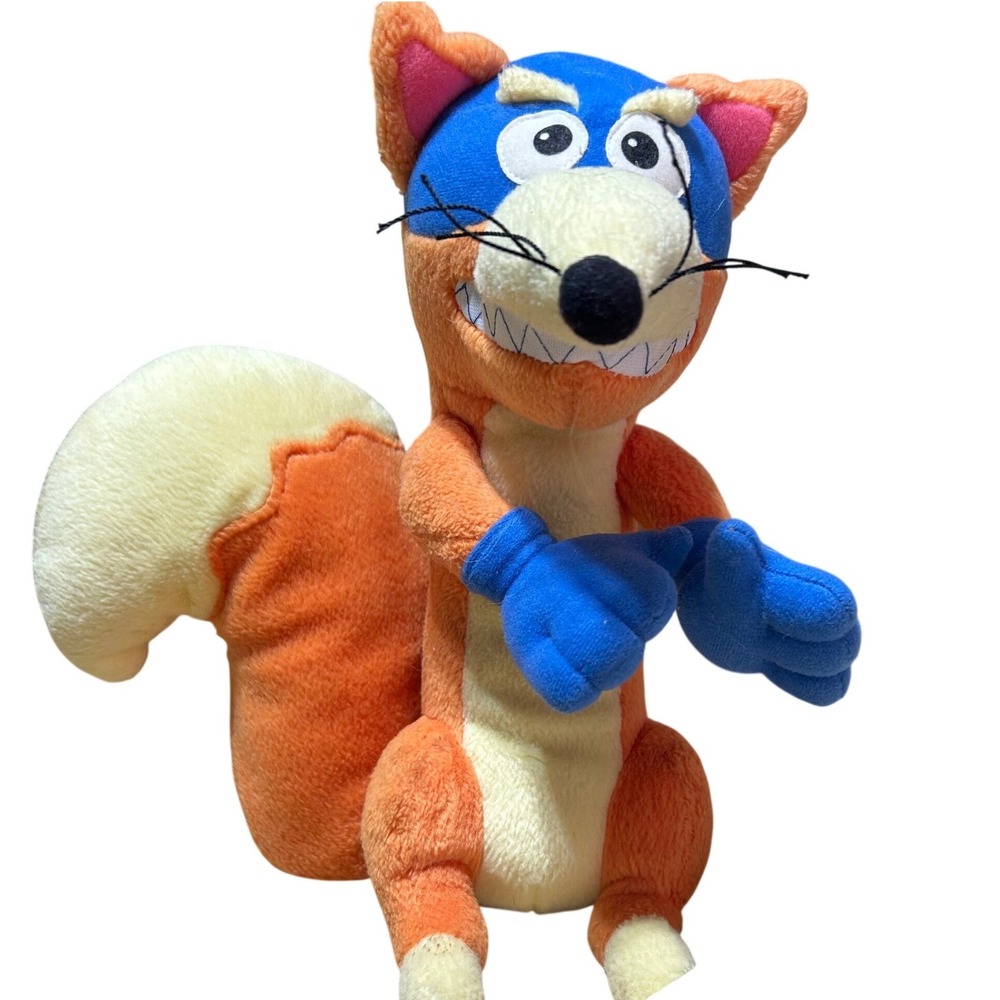Vintage Dora The Explorer Swiper The Fox 2001 Fisher Price 10" Plush TALKING